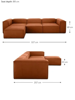 Sofa Rinconera Modular Con Reposapies Lennon (4 Plazas)