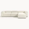 Sofa Rinconera Modular Con Reposapies Lennon (4 Plazas)