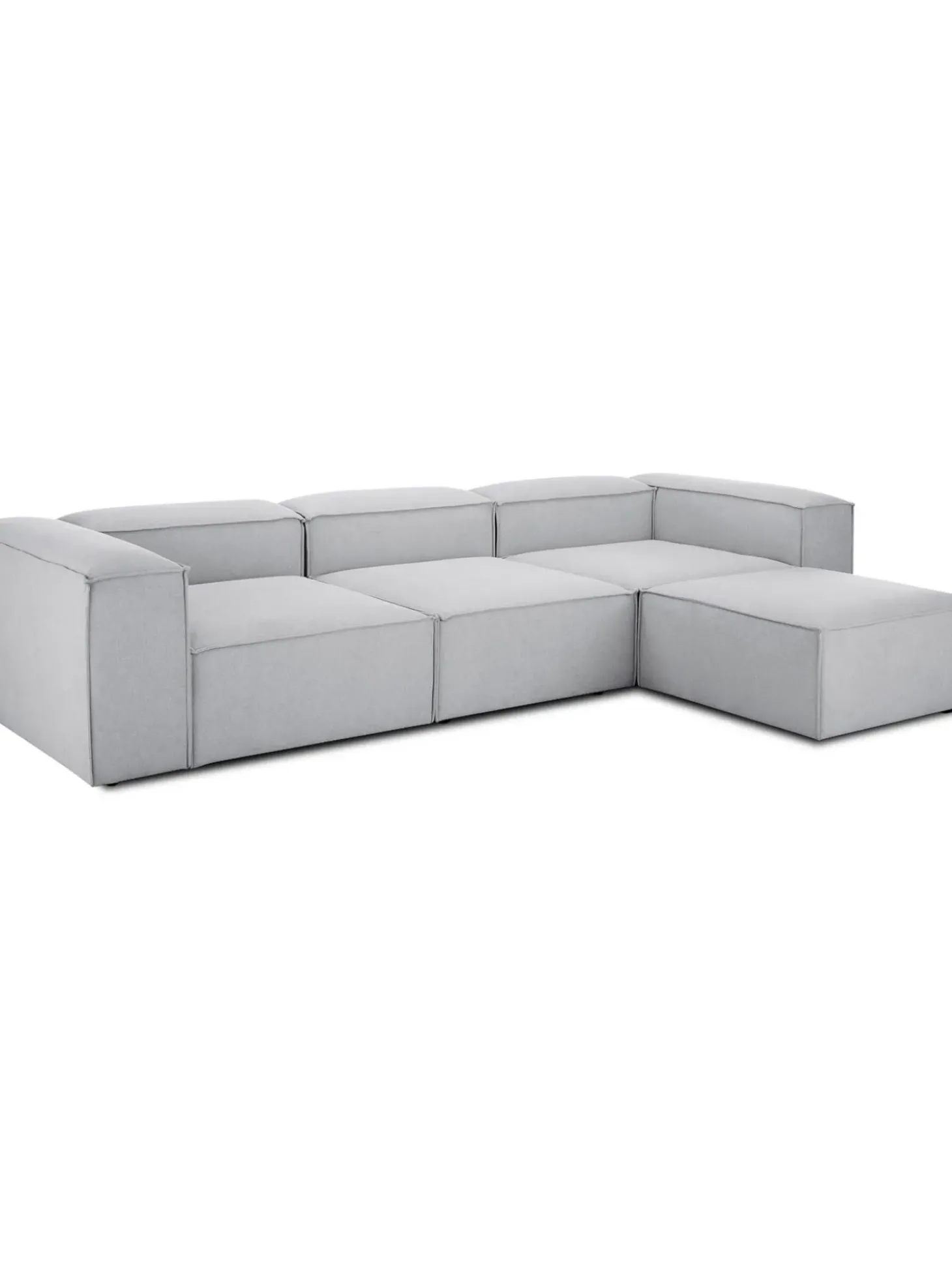 Sofa Rinconera Modular Con Reposapies Lennon (4 Plazas)