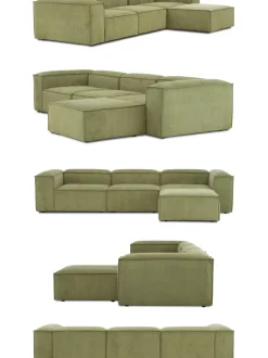 Sofa Rinconera Modular De Pana Lennon (4 Plazas)