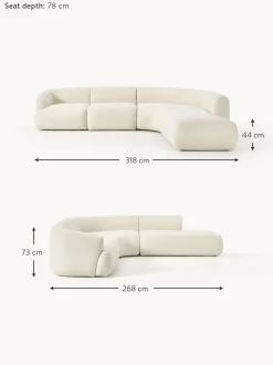 Sofa Rinconera Modular De Borreguillo Sofia (4 Plazas)