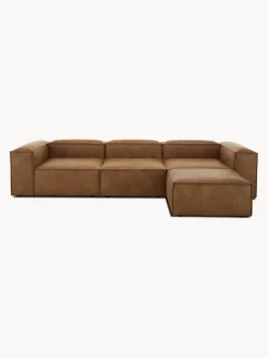 Sofa Rinconera Modular De Cuero Lennon (4 Plazas)