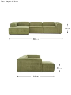 Sofa Rinconera Modular De Pana Lennon