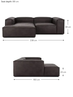 Sofa Rinconera Modular De Cuero Reciclado Lennon