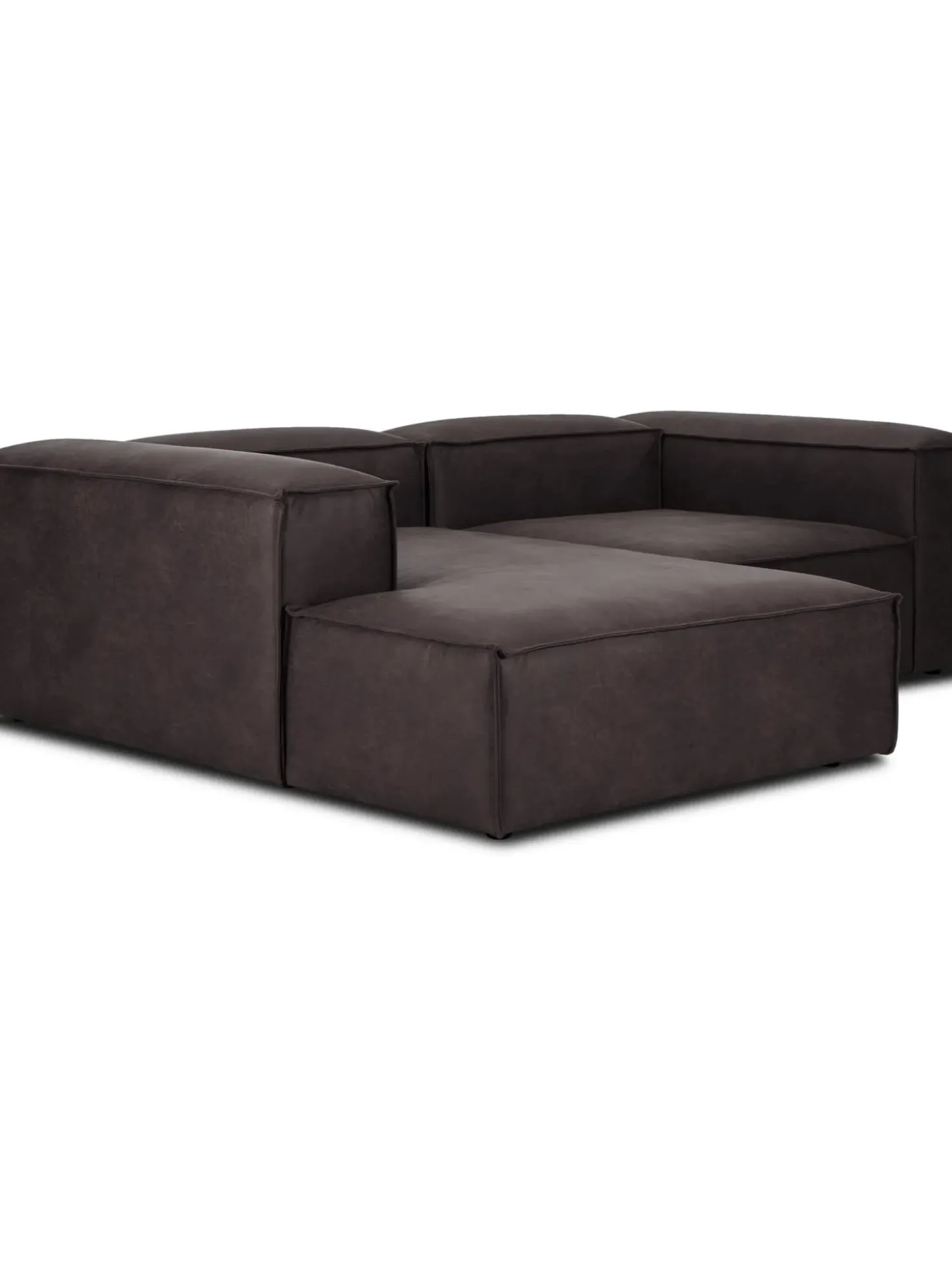 Sofa Rinconera Modular De Cuero Reciclado Lennon