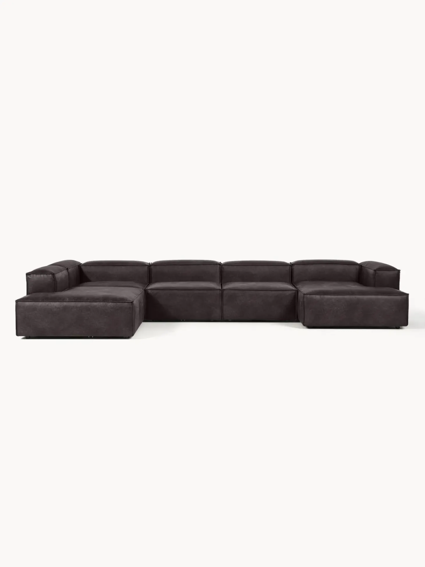 Sofa Rinconera Modular De Cuero Reciclado Lennon