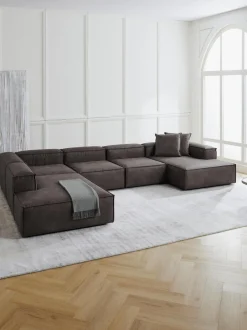 Sofa Rinconera Modular De Cuero Reciclado Lennon