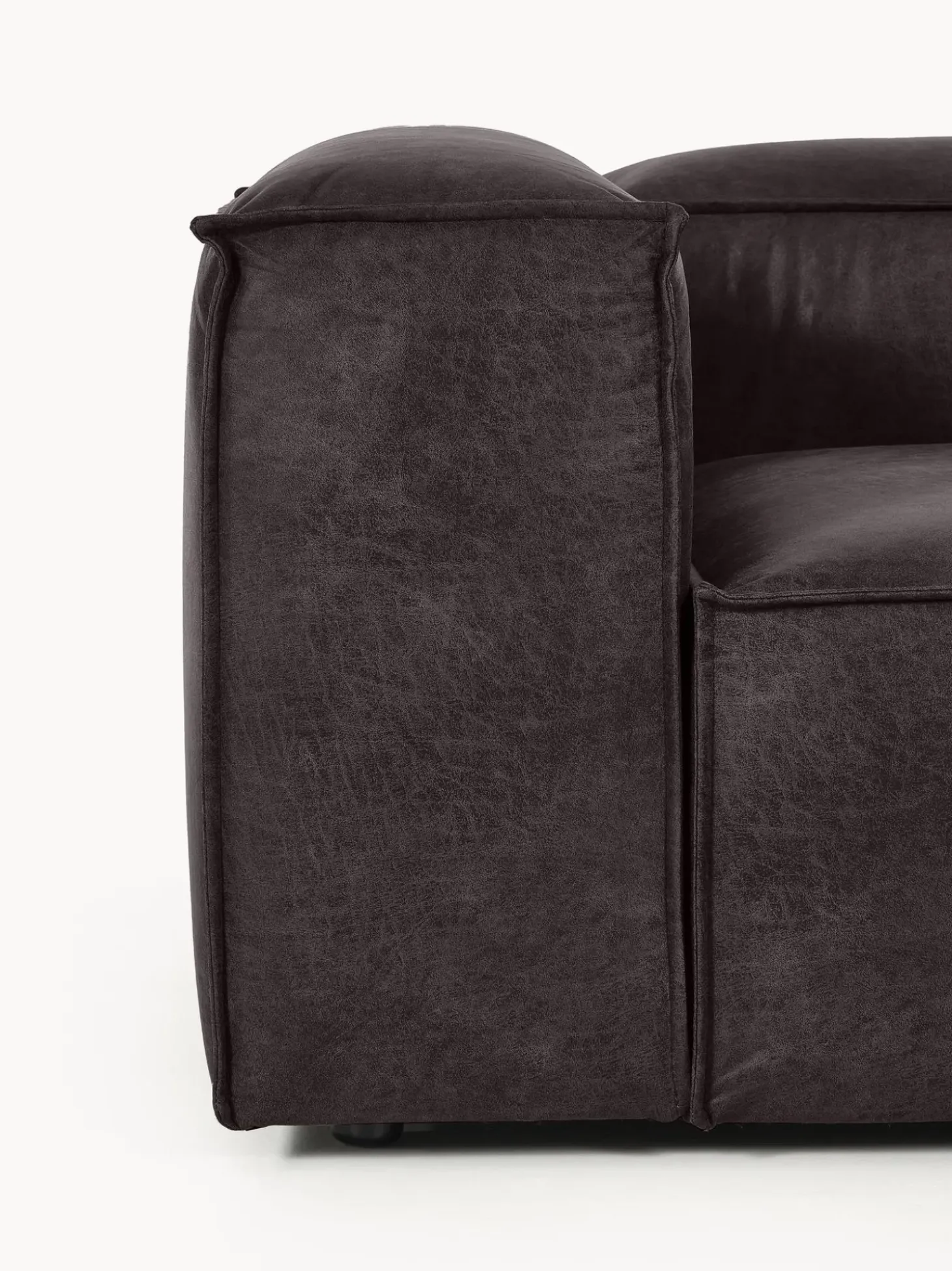 Sofa Rinconera Modular De Cuero Reciclado Lennon
