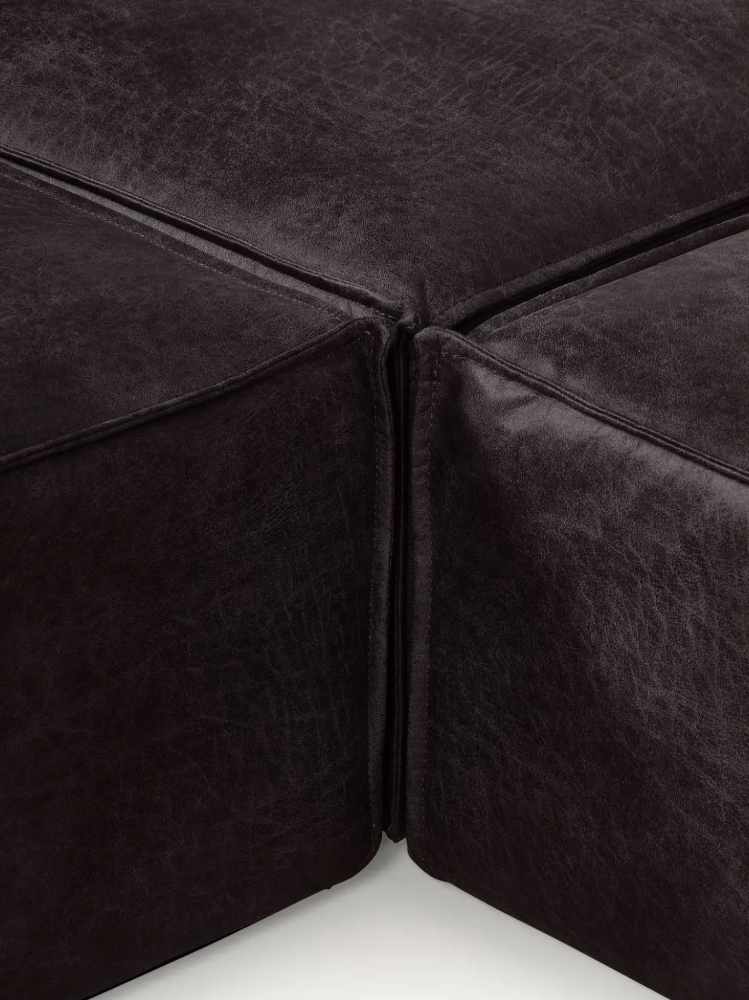 Sofa Rinconera Modular De Cuero Reciclado Lennon