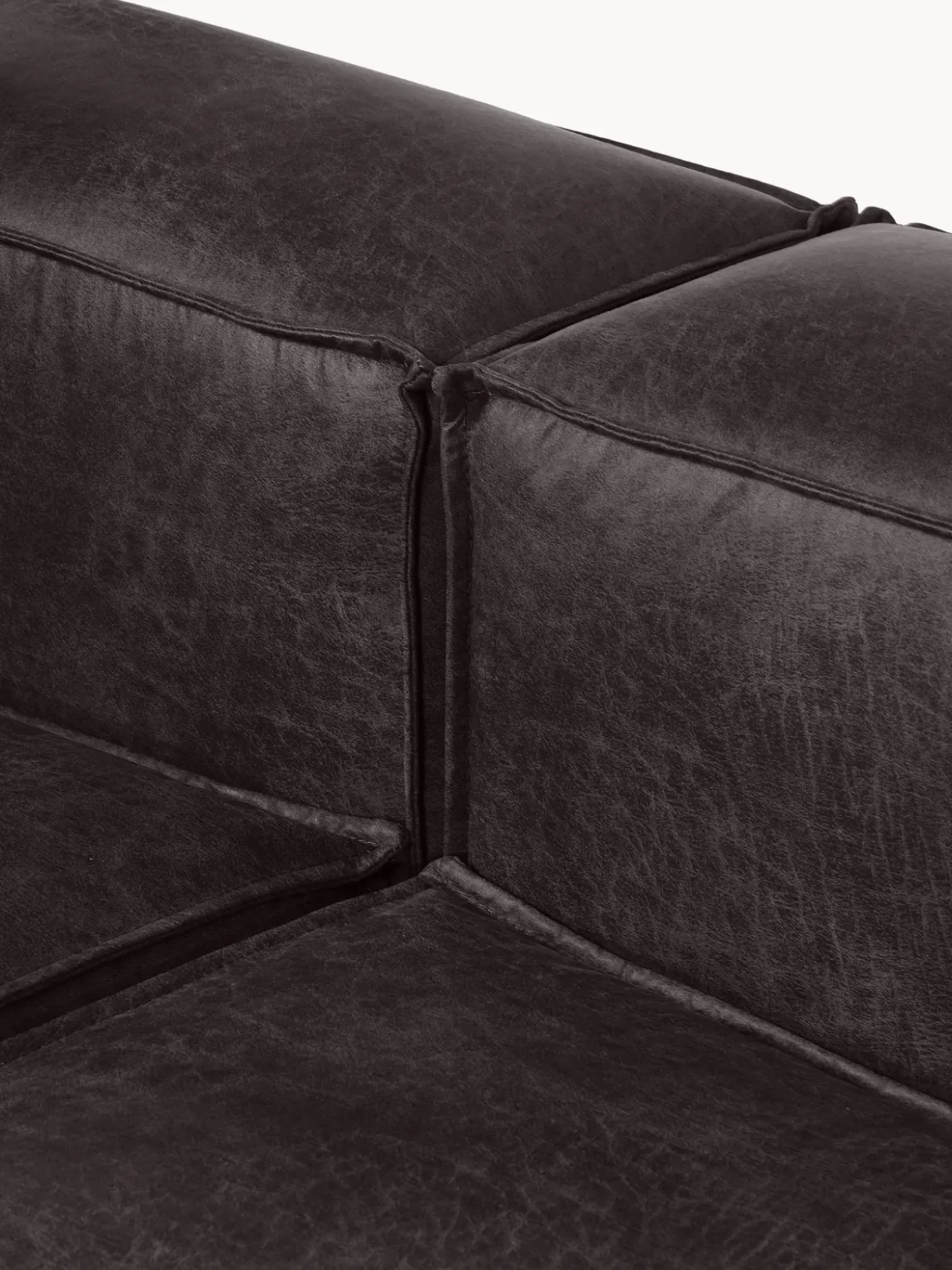 Sofa Rinconera Modular De Cuero Reciclado Lennon