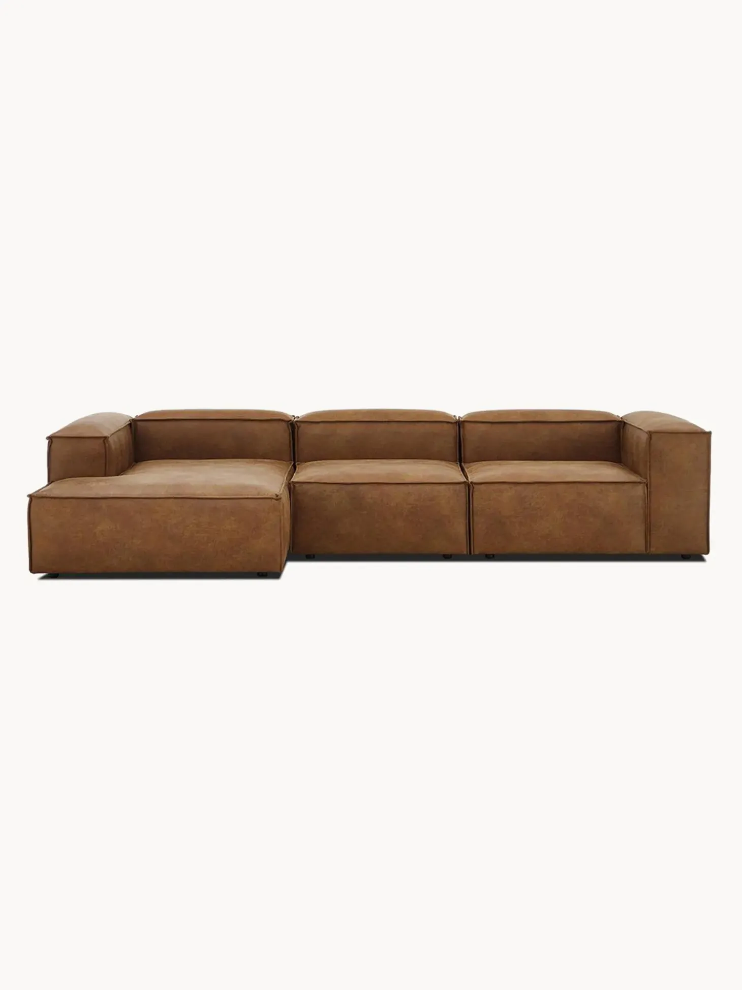 Sofa Rinconera Modular De Cuero Reciclado Lennon