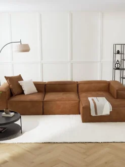 Sofa Rinconera Modular De Cuero Reciclado Lennon
