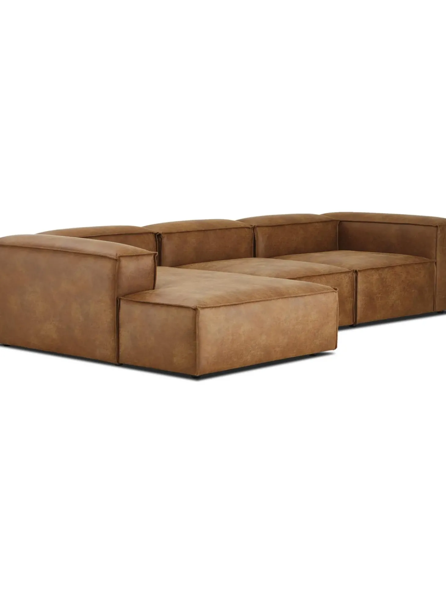 Sofa Rinconera Modular De Cuero Reciclado Lennon