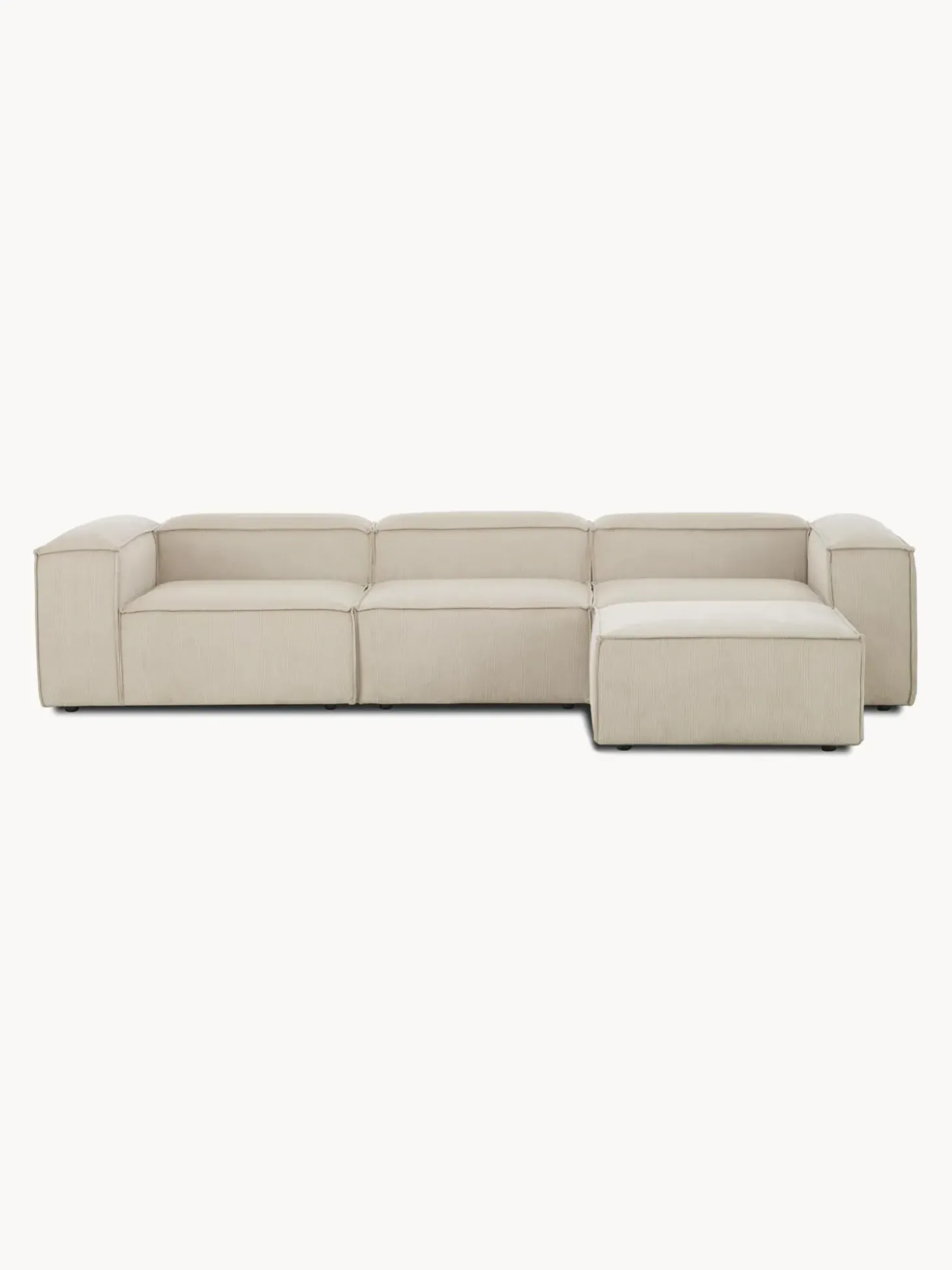Sofa Rinconera Modular De Pana Lennon (4 Plazas)