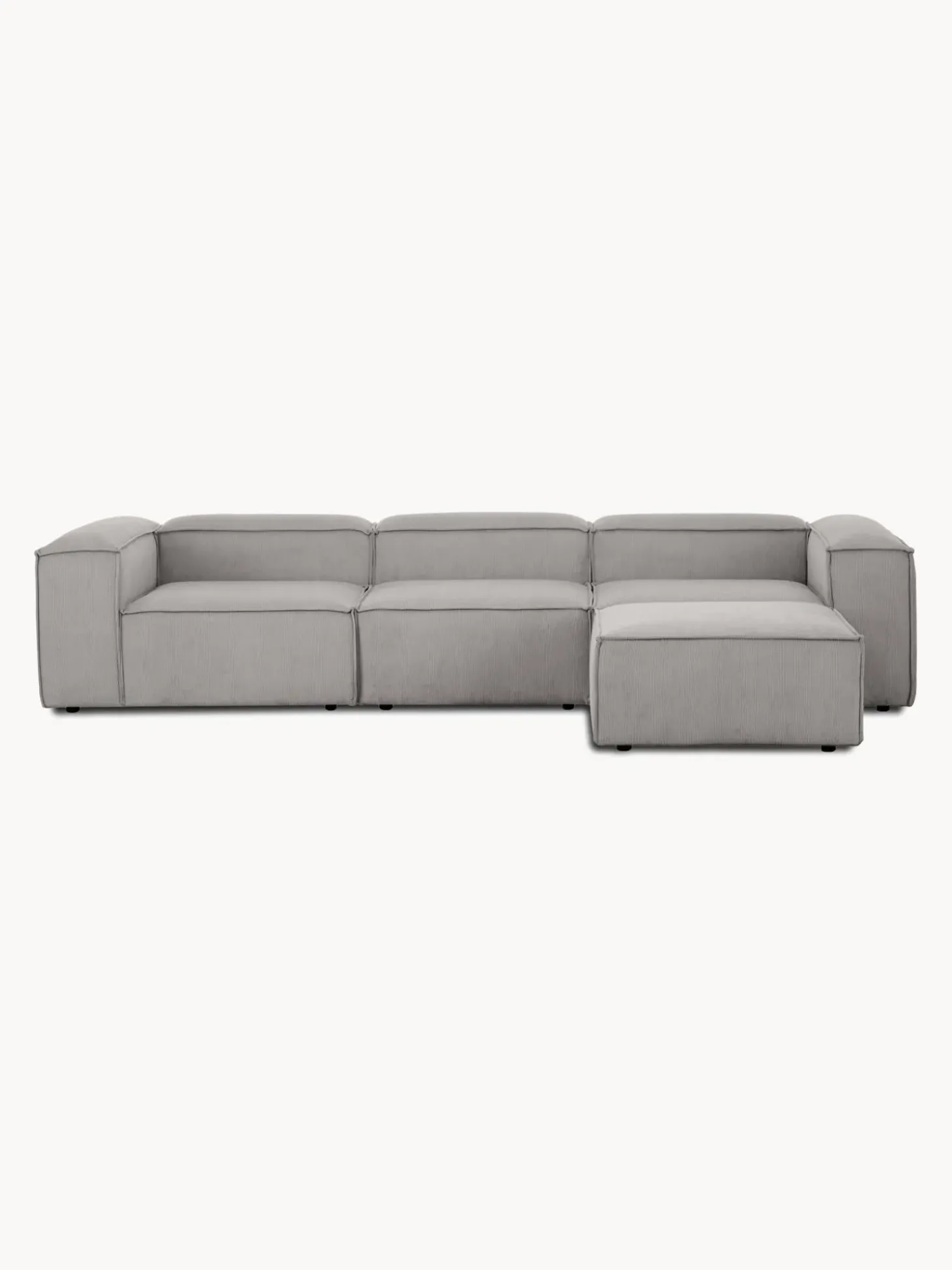 Sofa Rinconera Modular De Pana Lennon (4 Plazas)