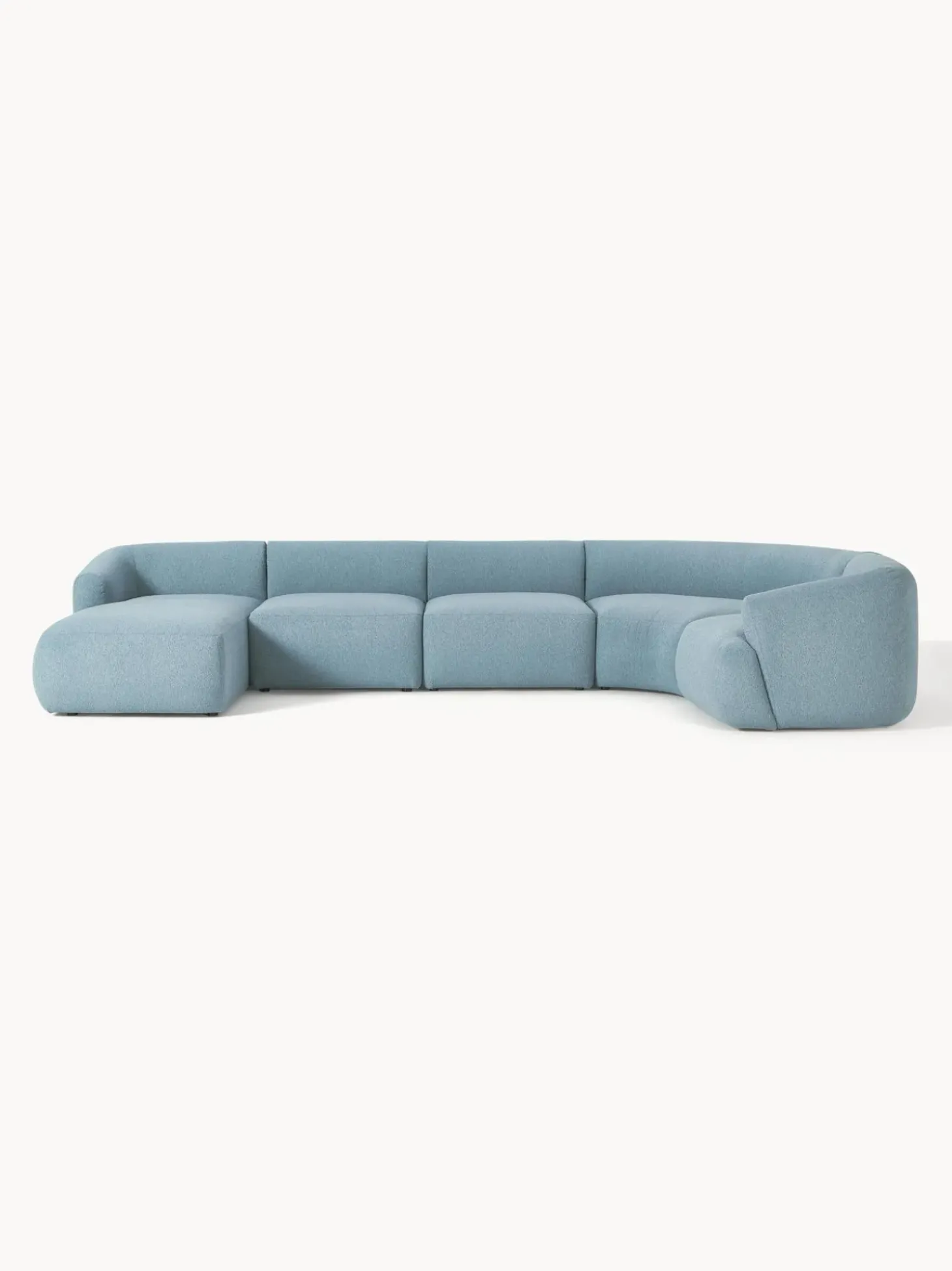 Sofa Rinconera Modular En Tejido Boucle Sofia