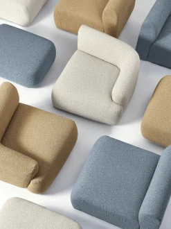 Sofa Rinconera Modular En Tejido Boucle Sofia (4 Plazas)