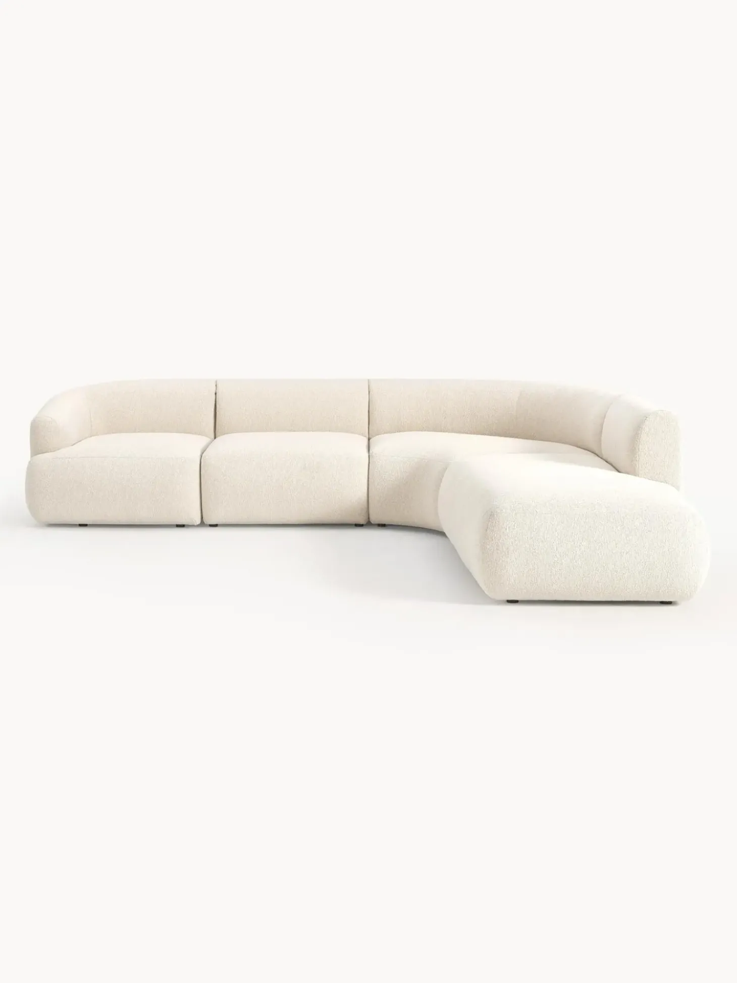 Sofa Rinconera Modular En Tejido Boucle Sofia (4 Plazas)