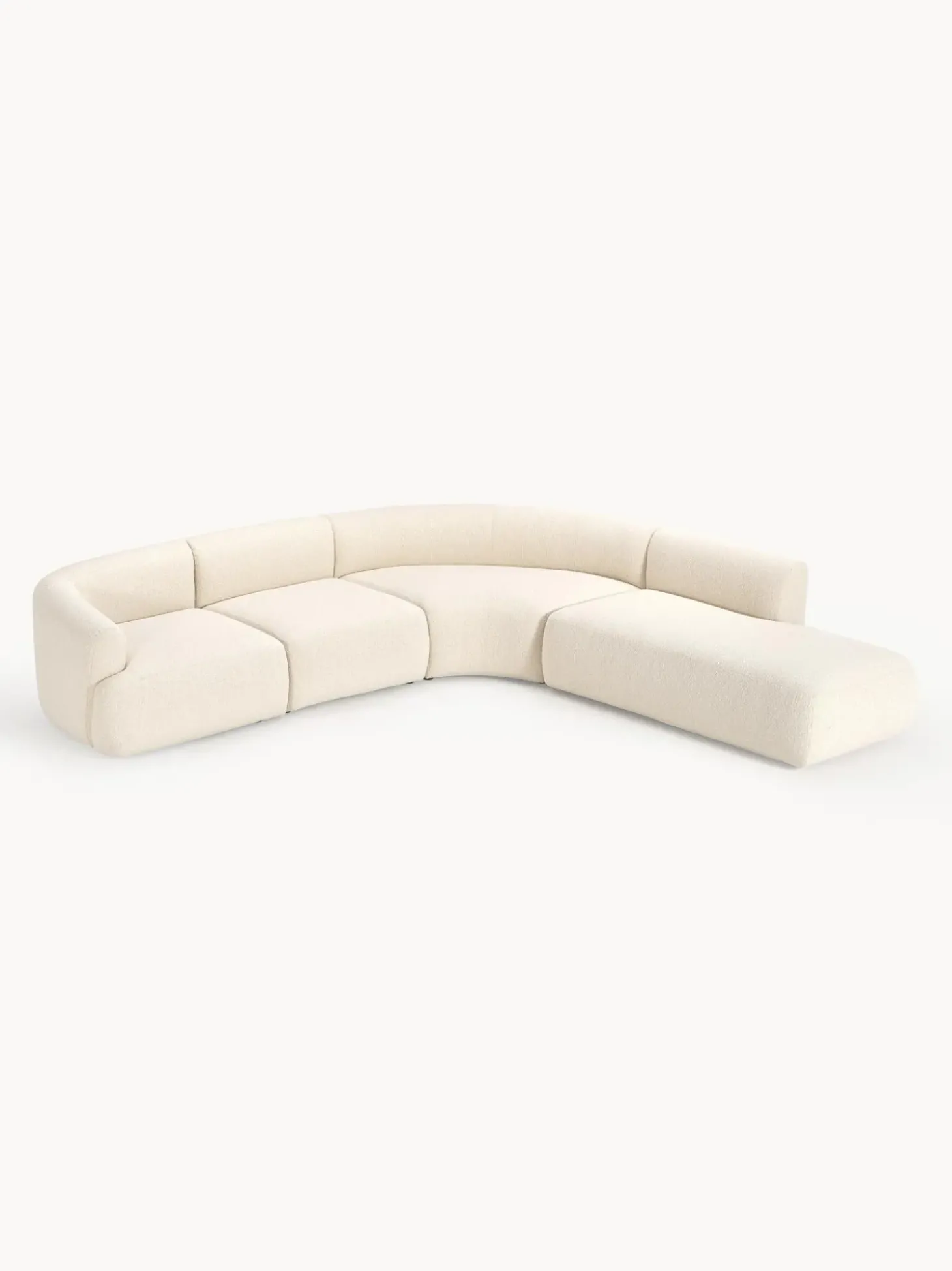 Sofa Rinconera Modular En Tejido Boucle Sofia (4 Plazas)