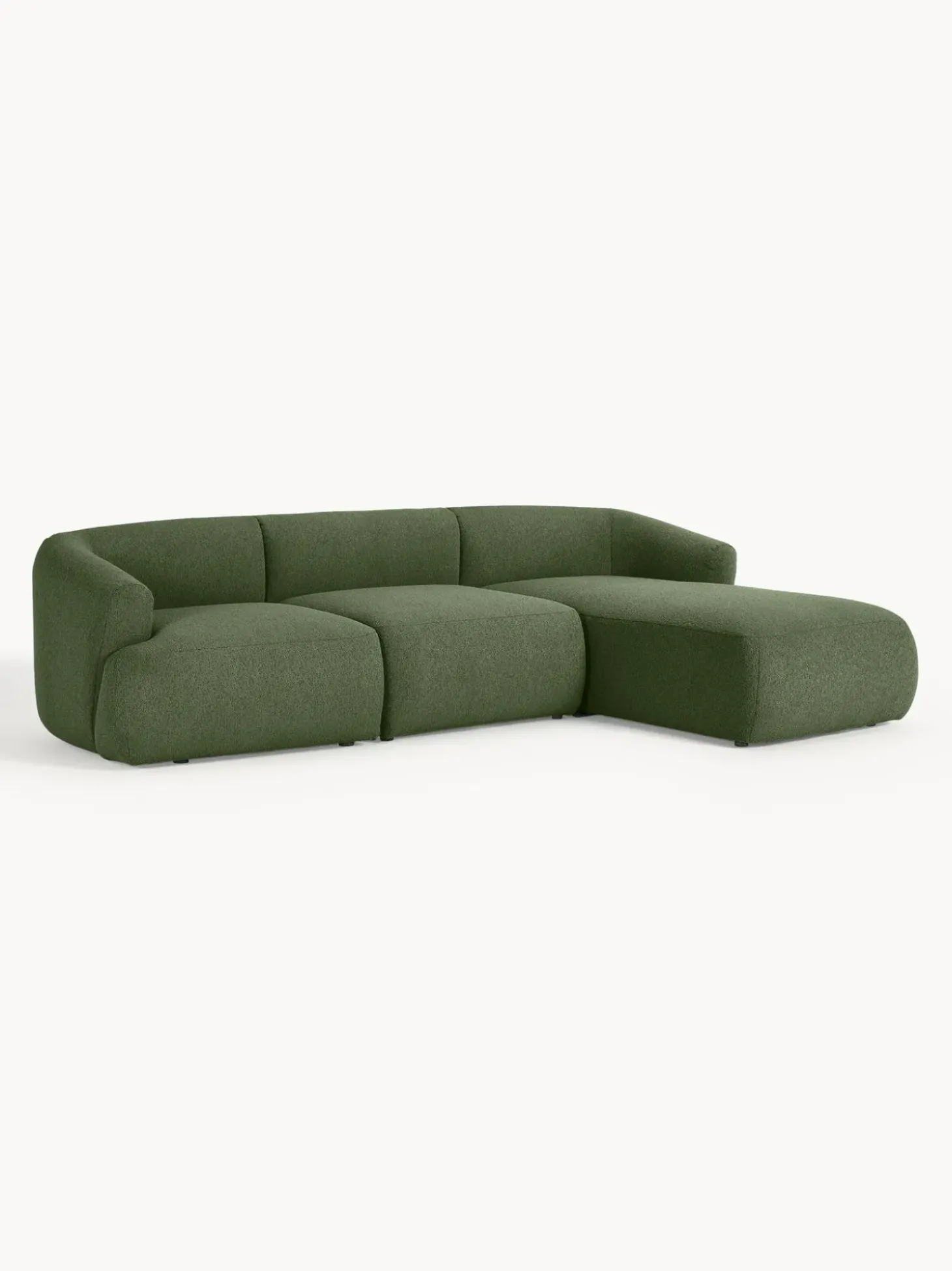 Sofa Rinconera Modular En Tejido Boucle Sofia (3 Plazas)