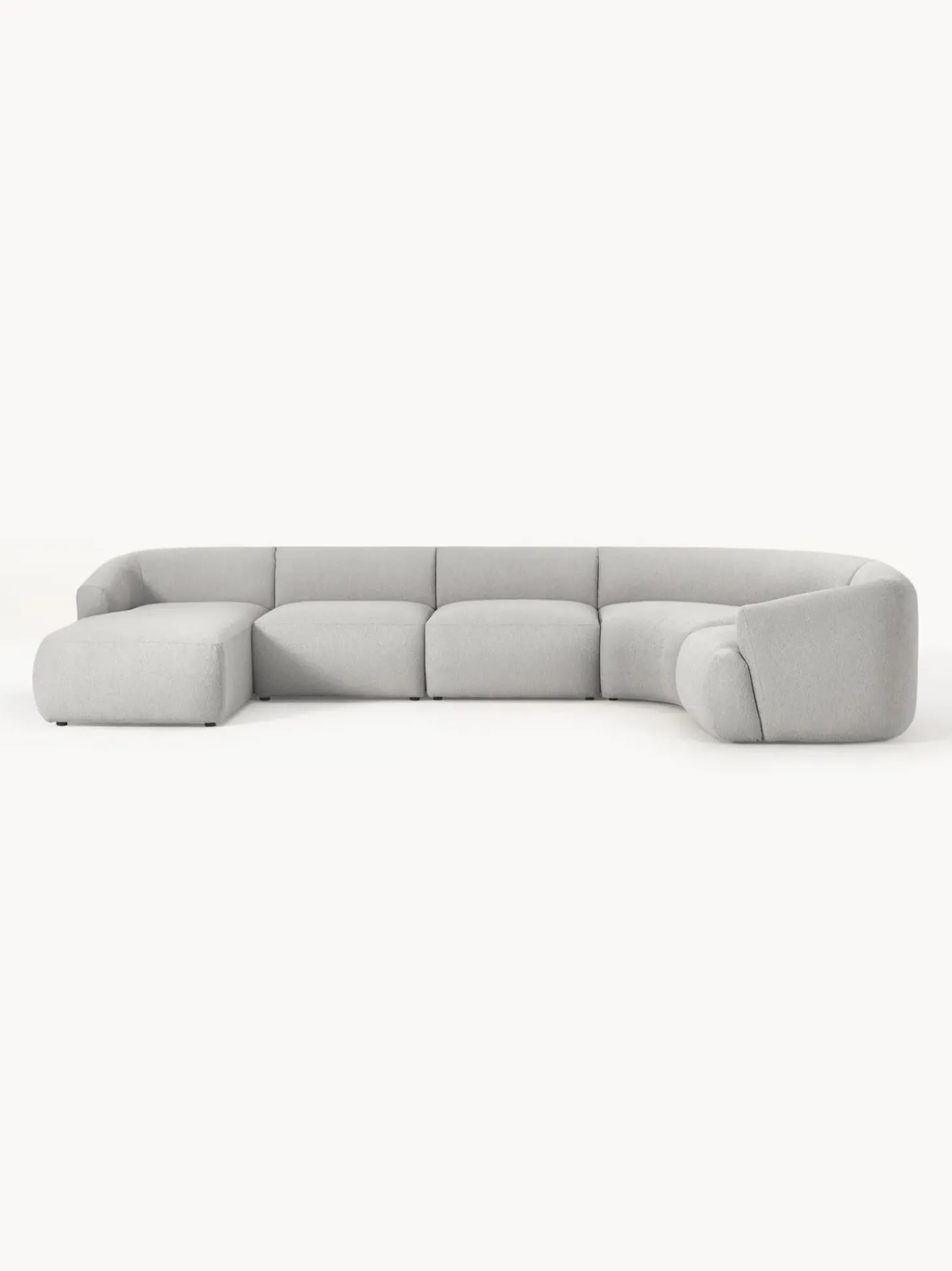 Sofa Rinconera Modular En Tejido Boucle Sofia