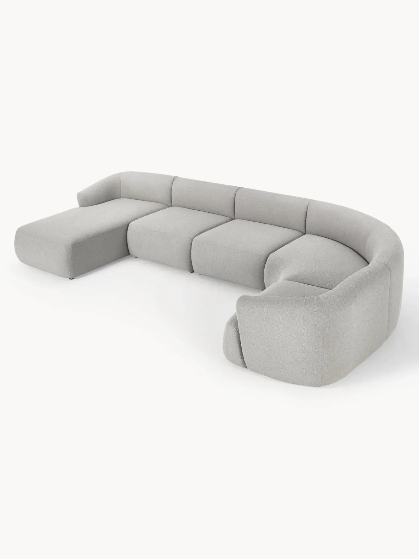 Sofa Rinconera Modular En Tejido Boucle Sofia