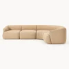 Sofa Rinconera Modular En Tejido Boucle Sofia (4 Plazas)