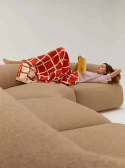 Sofa Rinconera Modular En Tejido Boucle Sofia (4 Plazas)