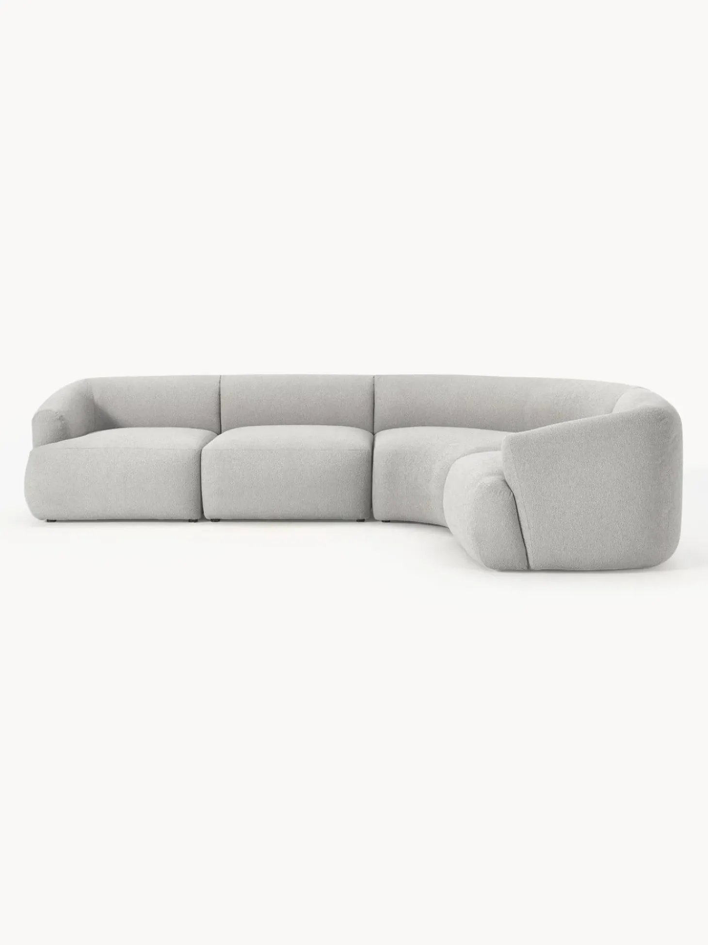 Sofa Rinconera Modular En Tejido Boucle Sofia (4 Plazas)