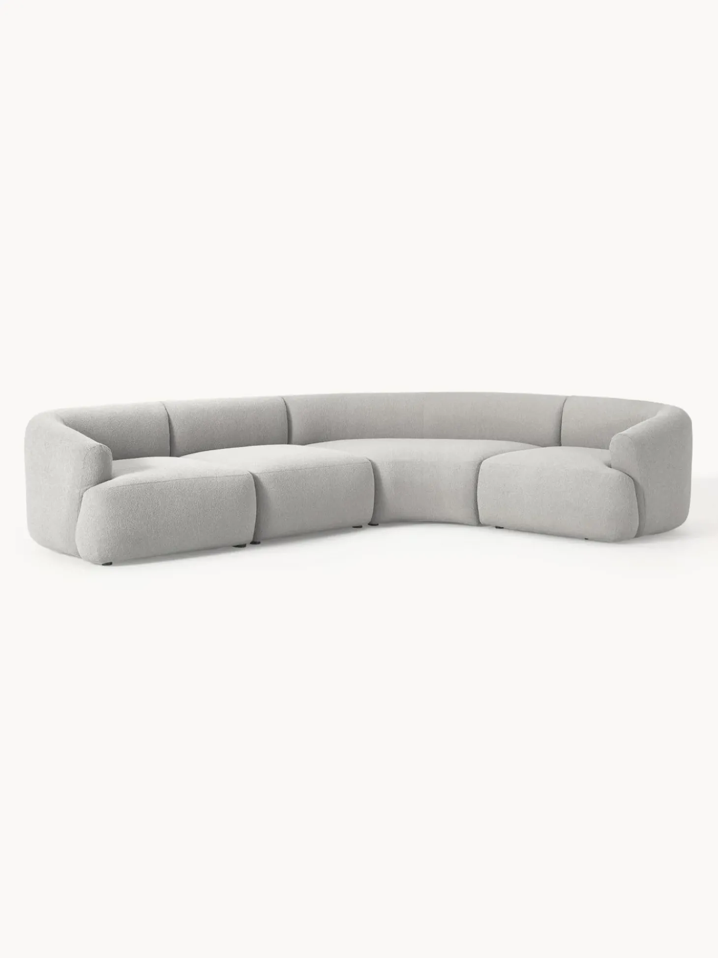 Sofa Rinconera Modular En Tejido Boucle Sofia (4 Plazas)