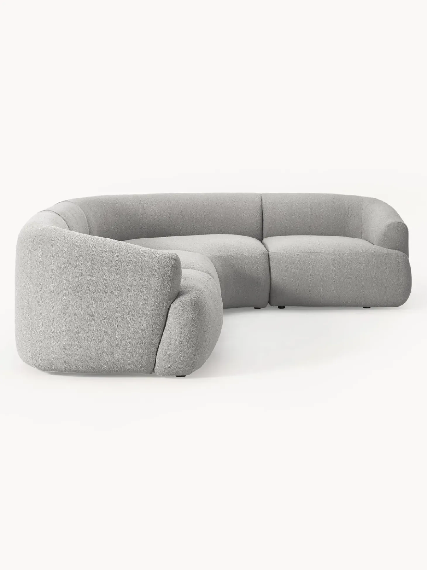 Sofa Rinconera Modular En Tejido Boucle Sofia (4 Plazas)