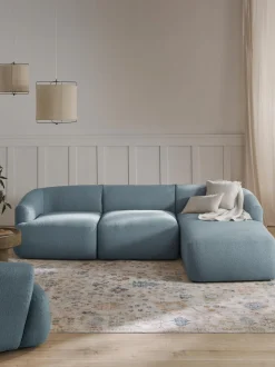 Sofa Rinconera Modular En Tejido Boucle Sofia (3 Plazas)