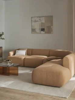 Sofa Rinconera Modular En Tejido Boucle Sofia (4 Plazas)