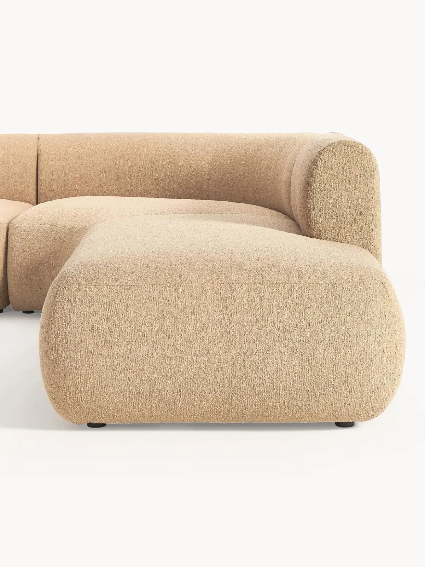 Sofa Rinconera Modular En Tejido Boucle Sofia (4 Plazas)
