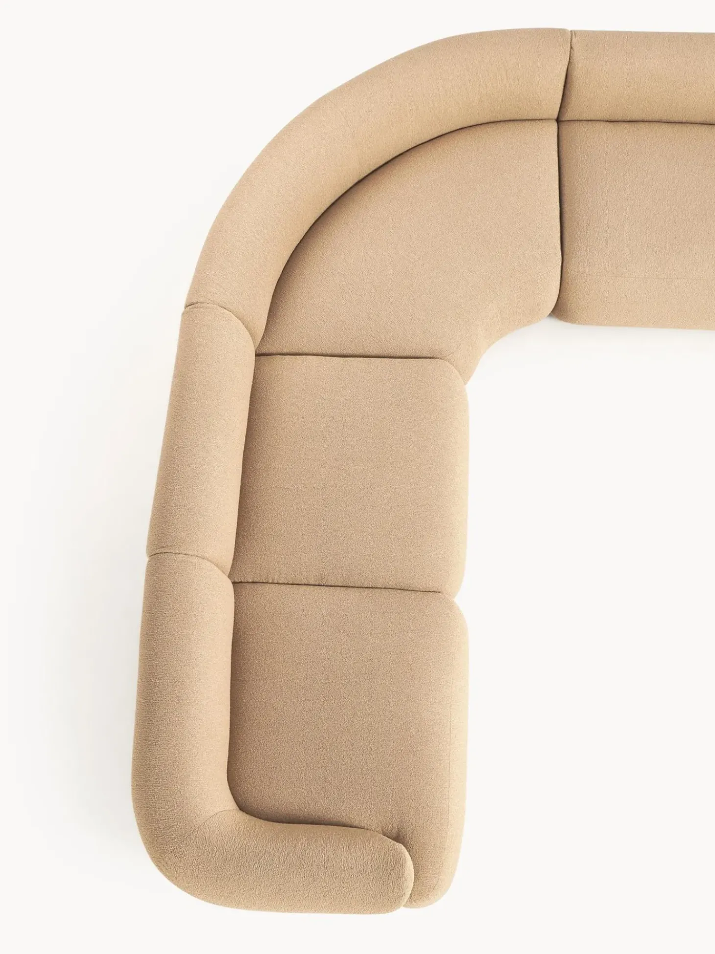 Sofa Rinconera Modular En Tejido Boucle Sofia (4 Plazas)