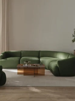 Sofa Rinconera Modular En Tejido Boucle Sofia (4 Plazas)