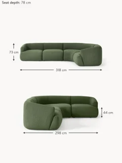 Sofa Rinconera Modular En Tejido Boucle Sofia (4 Plazas)