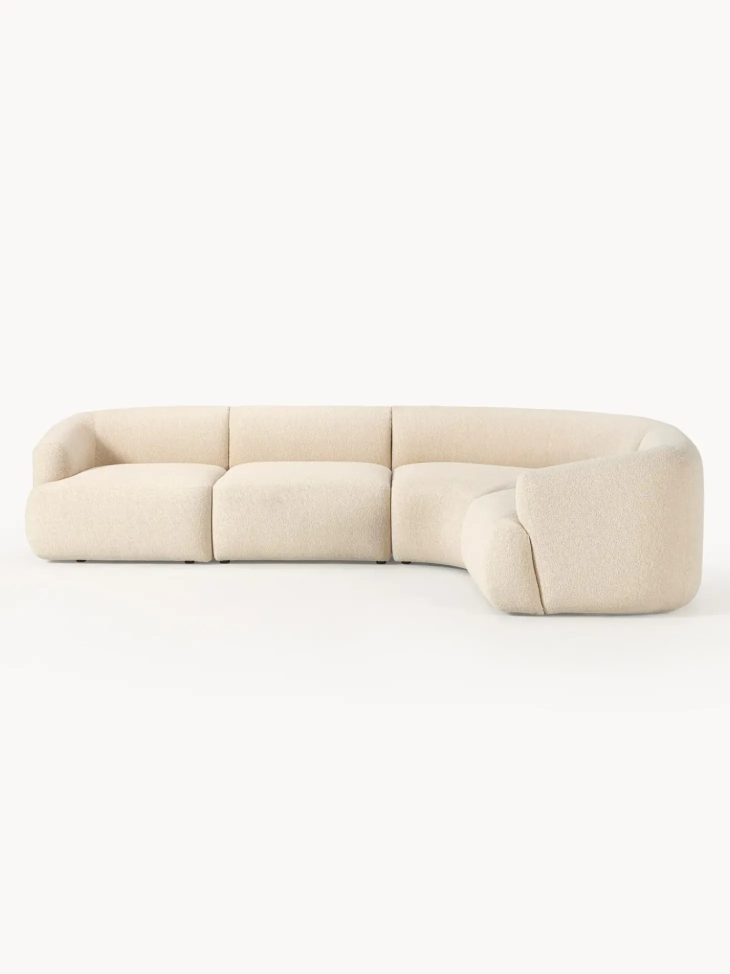 Sofa Rinconera Modular En Tejido Boucle Sofia (4 Plazas)