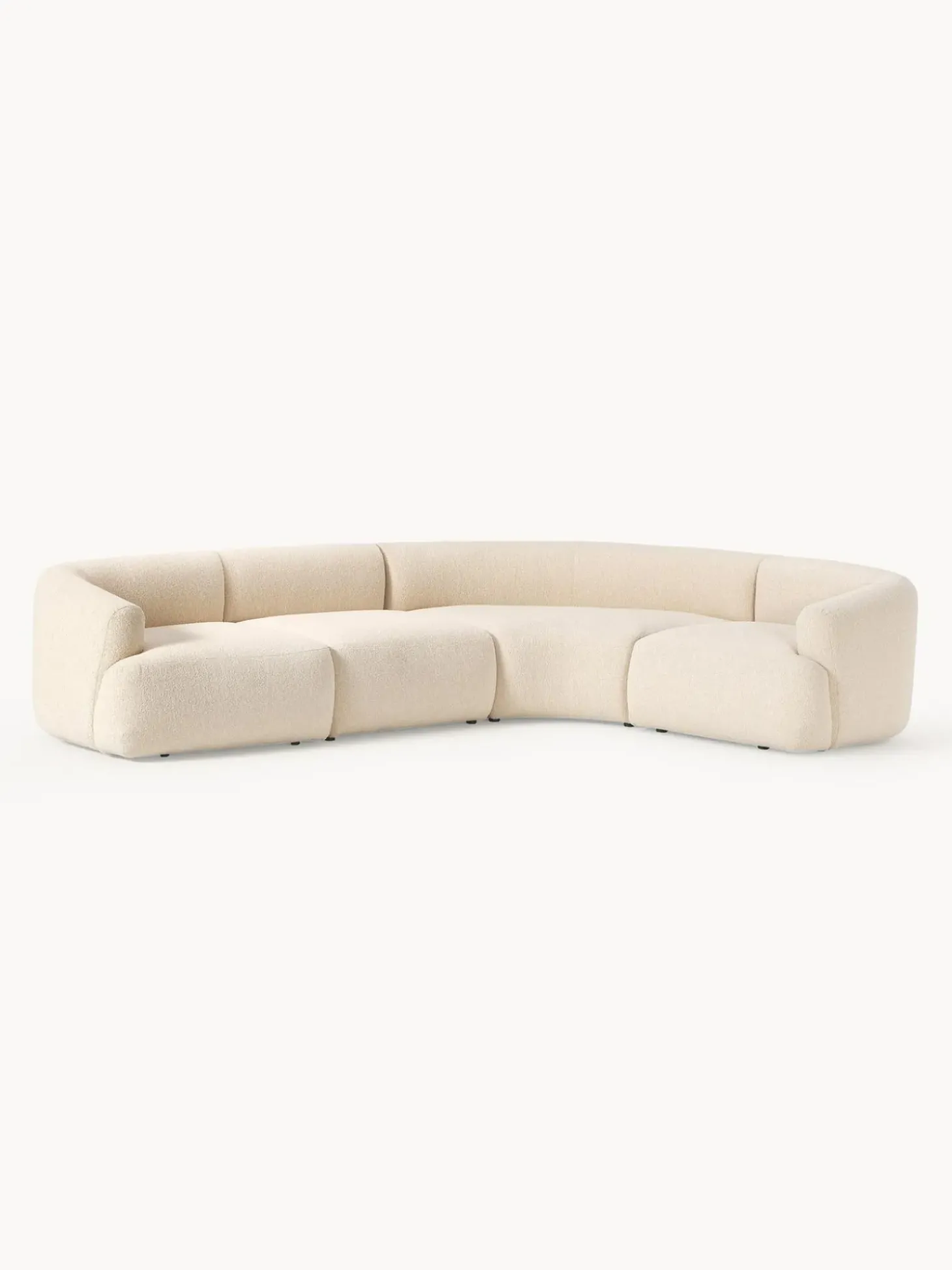 Sofa Rinconera Modular En Tejido Boucle Sofia (4 Plazas)
