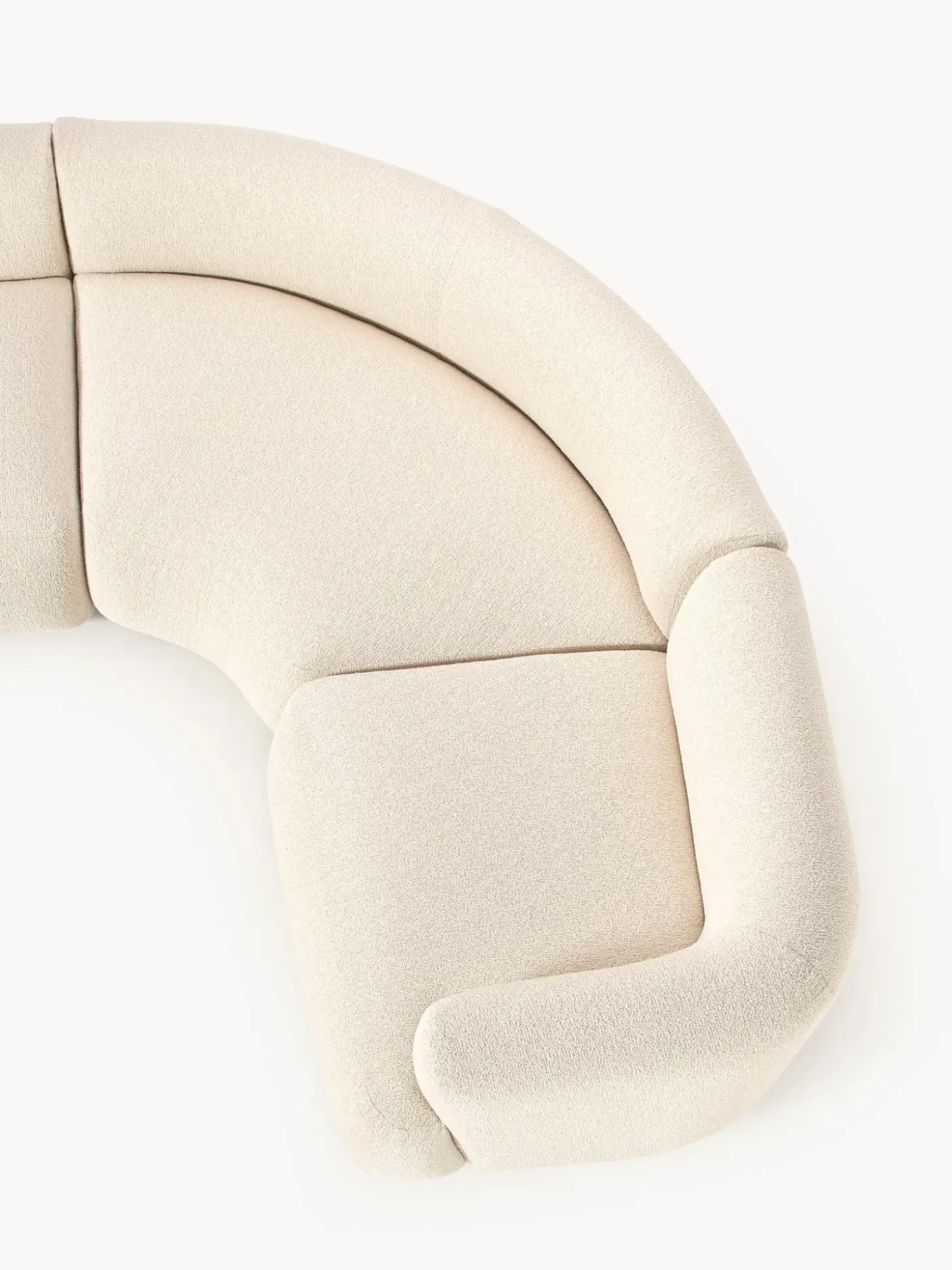 Sofa Rinconera Modular En Tejido Boucle Sofia (4 Plazas)