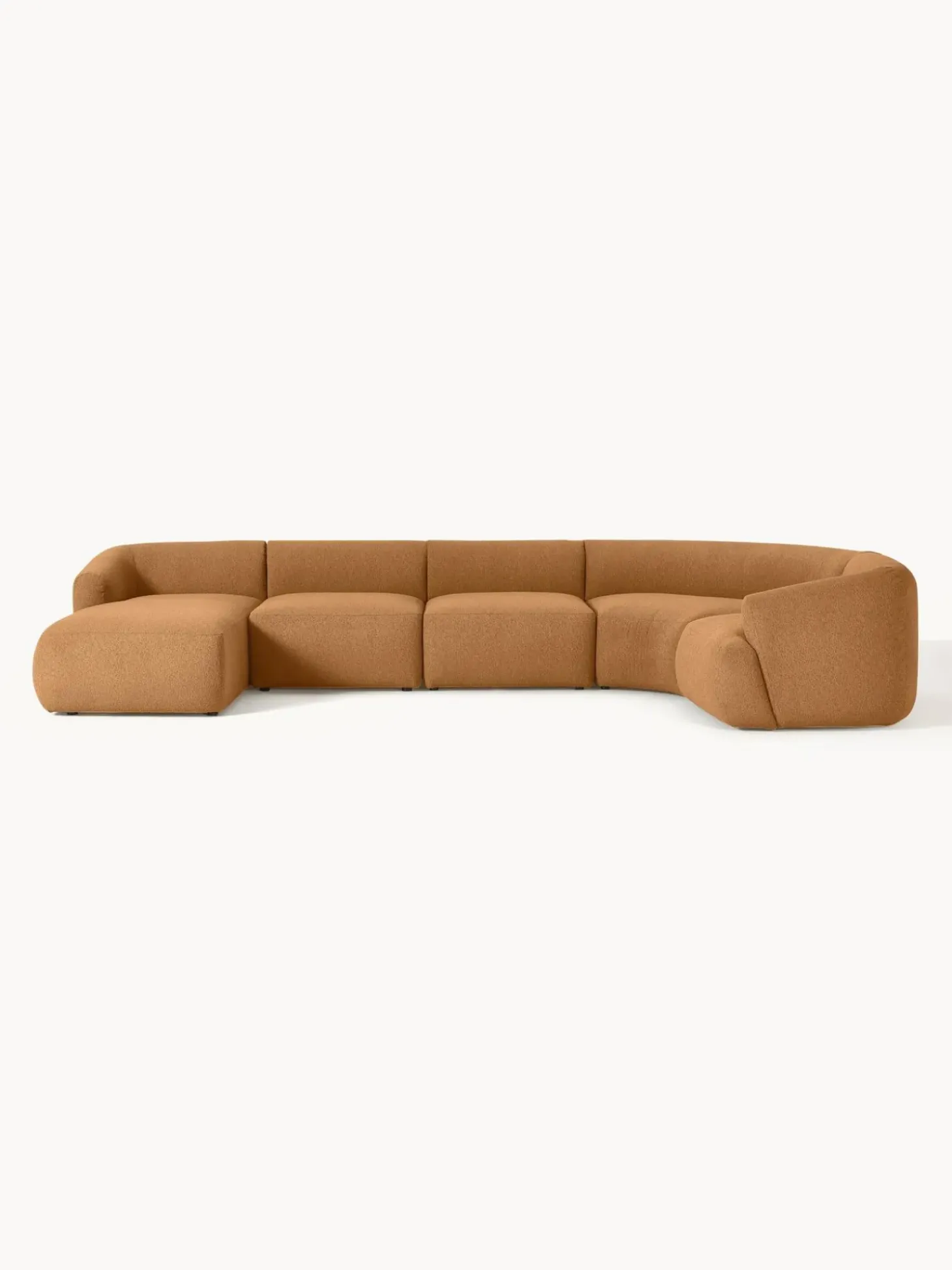 Sofa Rinconera Modular En Tejido Boucle Sofia