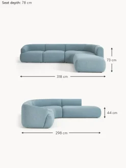 Sofa Rinconera Modular En Tejido Boucle Sofia (4 Plazas)