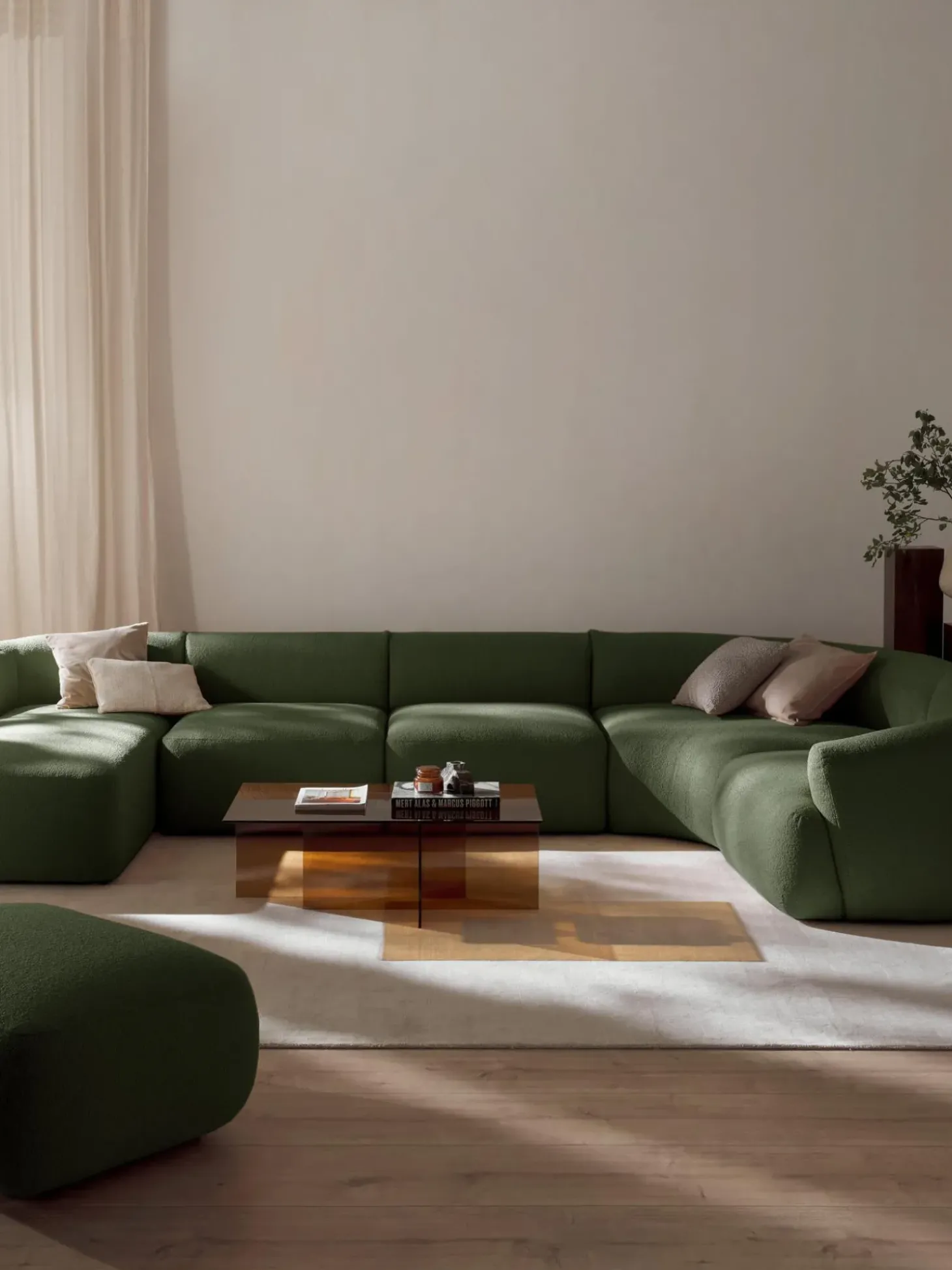Sofa Rinconera Modular En Tejido Boucle Sofia