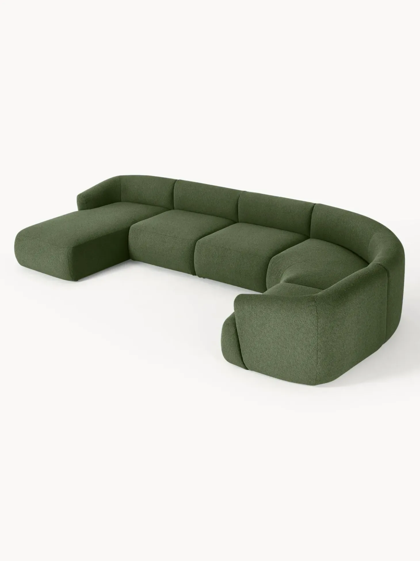 Sofa Rinconera Modular En Tejido Boucle Sofia