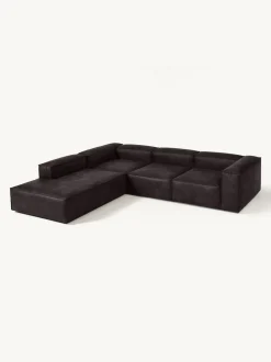 Sofa Rinconera Modular Grande De Cuero Reciclado Lennon