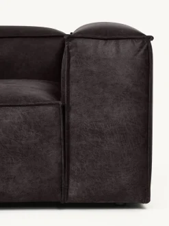 Sofa Rinconera Modular Grande De Cuero Reciclado Lennon