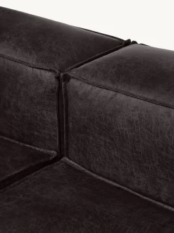 Sofa Rinconera Modular Grande De Cuero Reciclado Lennon