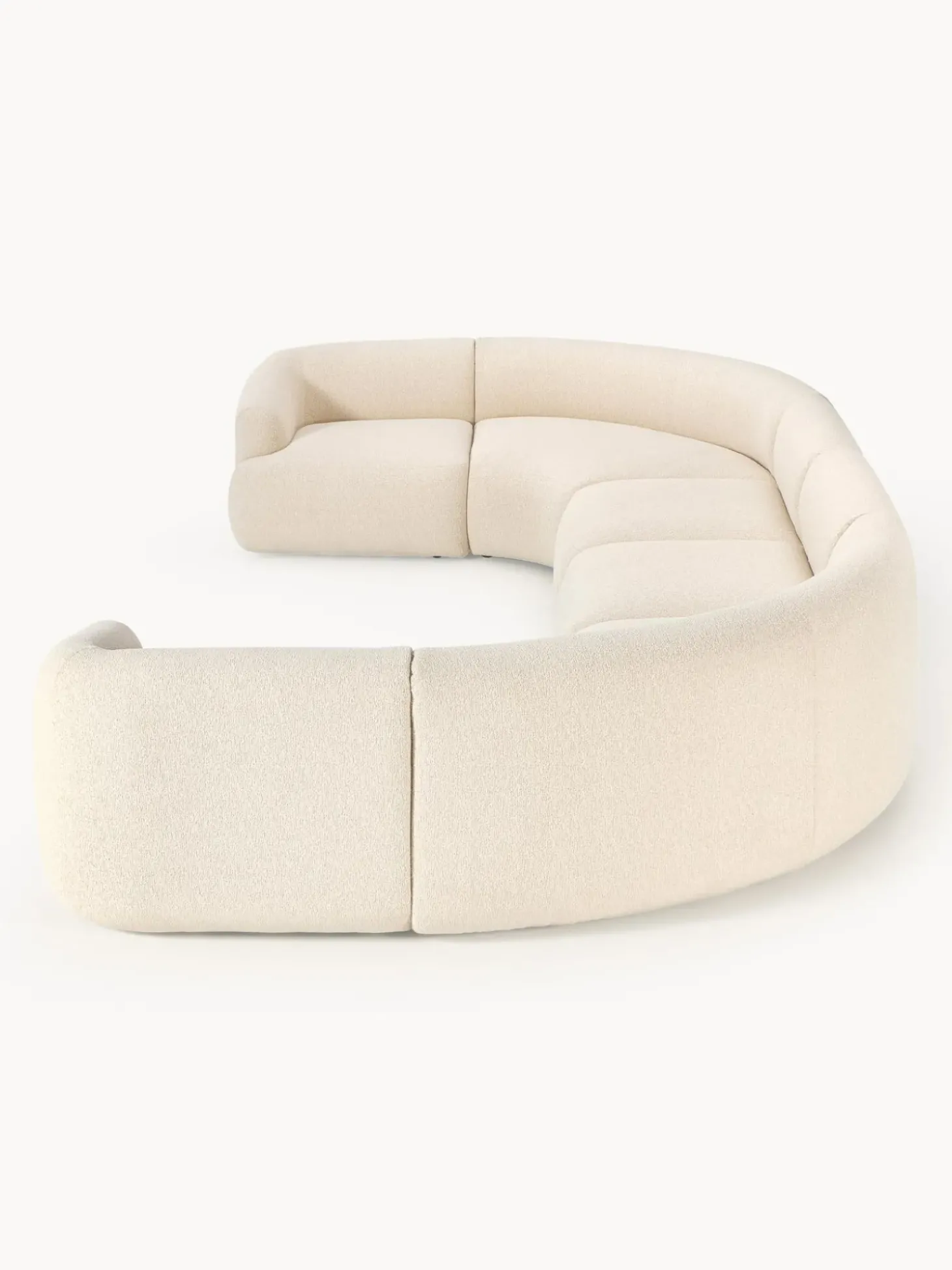 Sofa Rinconera Modular Grande En Tejido Boucle Sofia