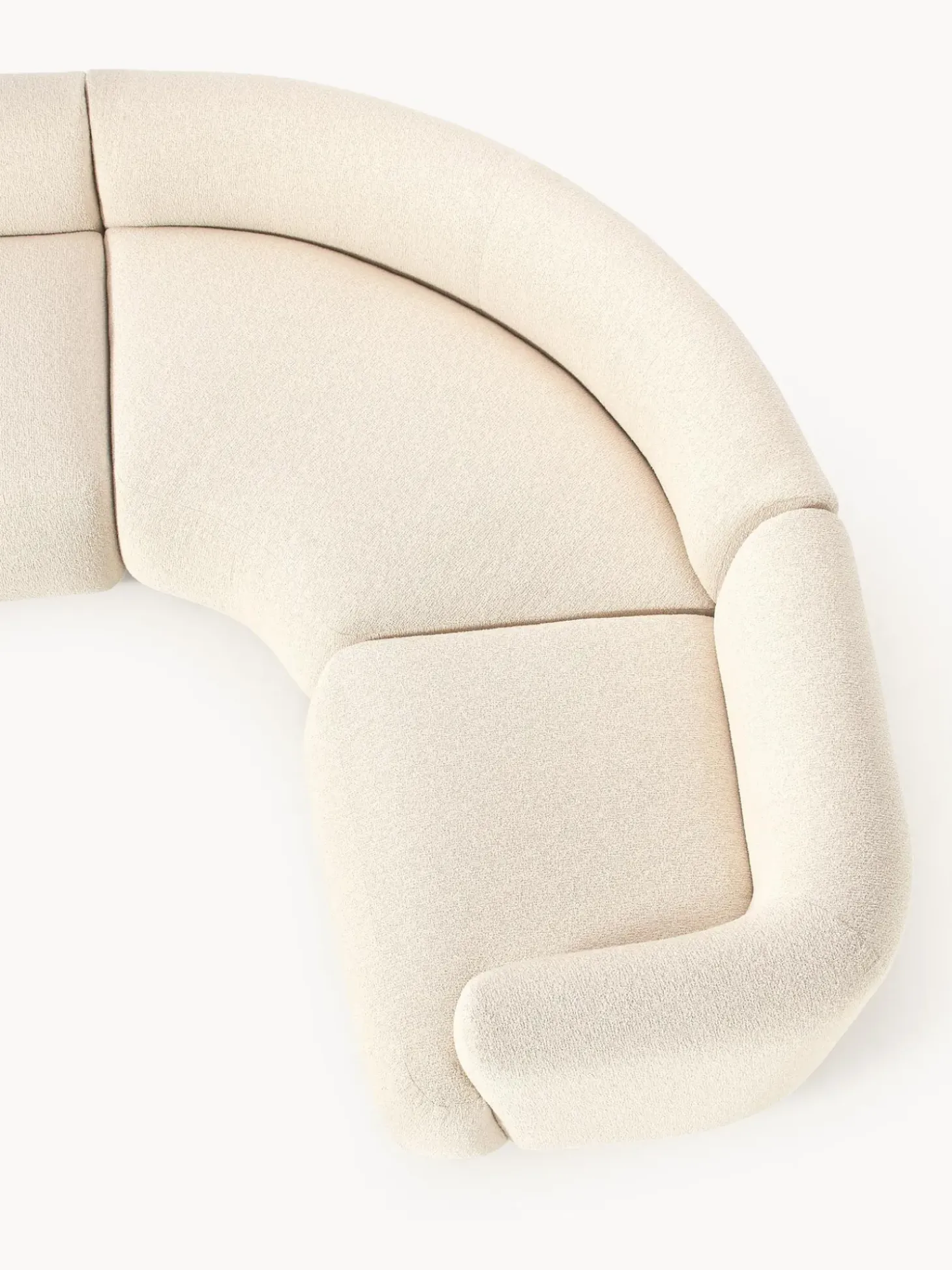 Sofa Rinconera Modular Grande En Tejido Boucle Sofia