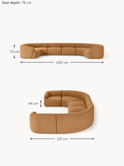 Sofa Rinconera Modular Grande En Tejido Boucle Sofia